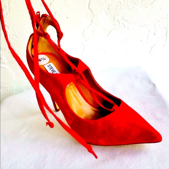 🎈OPEN TO REASONABLE OFFERS🎈Steve Madden Red Stilettos - Picture 10 of 14